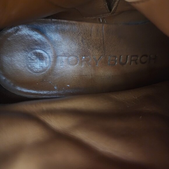 Tory Burch Combat Boots Womens Size 5M Brown Suede Ankle Lace Up Lug Sole 10942 - Picture 11 of 13